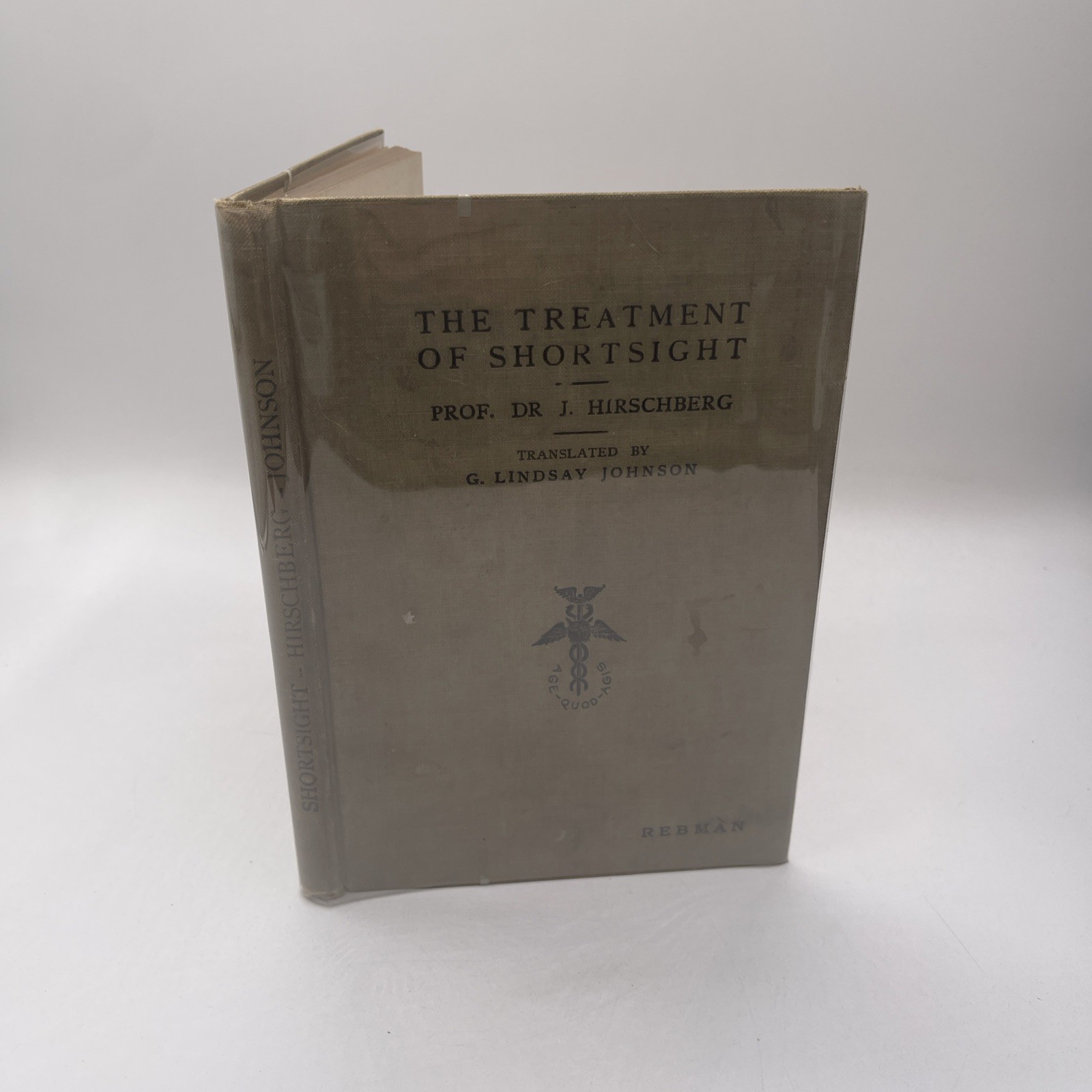 The Treatment Of Shortsight By Dr J. Hirschberg / 1912 HC