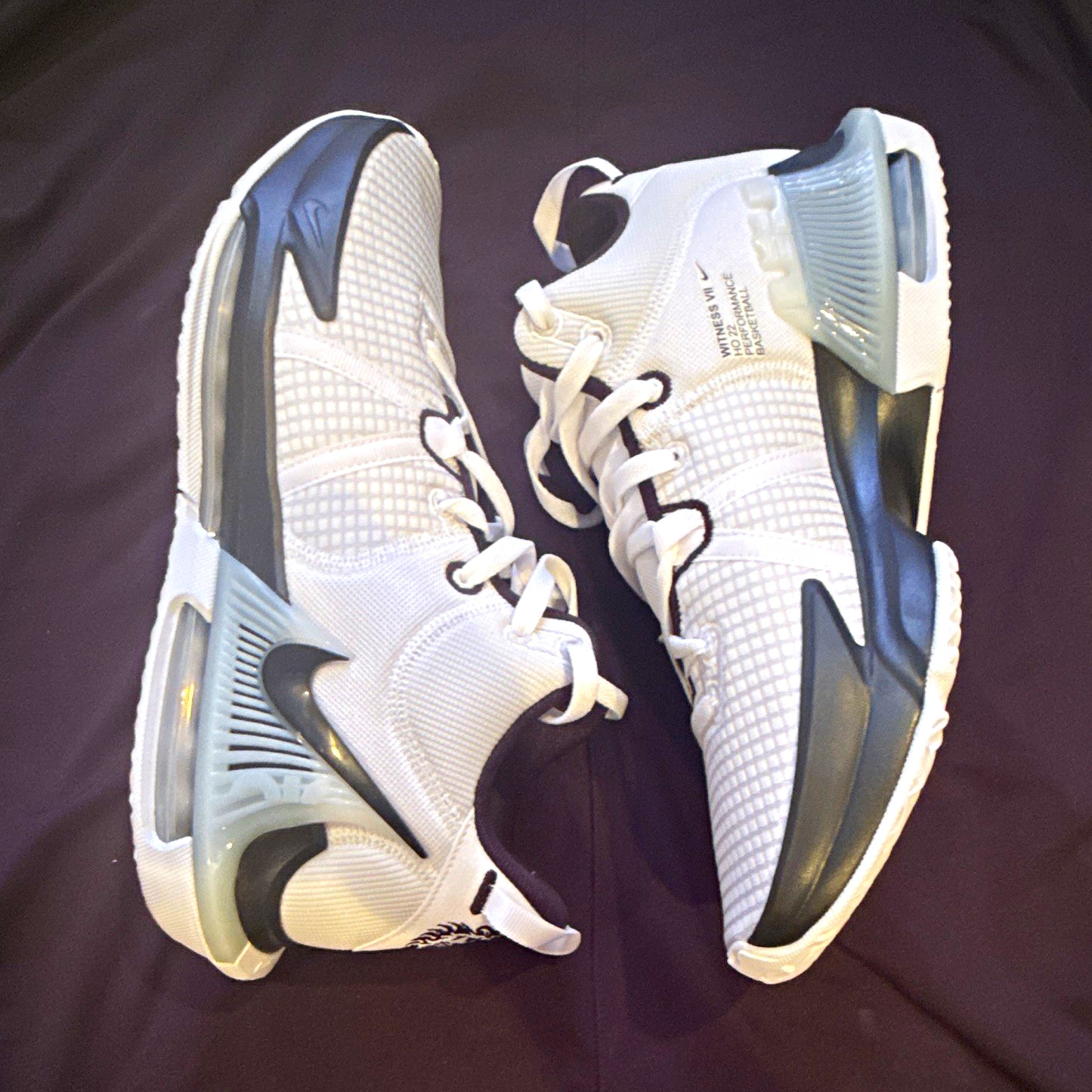 Nike LeBron Witness 7 TB Men’s Low Top Basketball Sneakers White/Black Size 11
