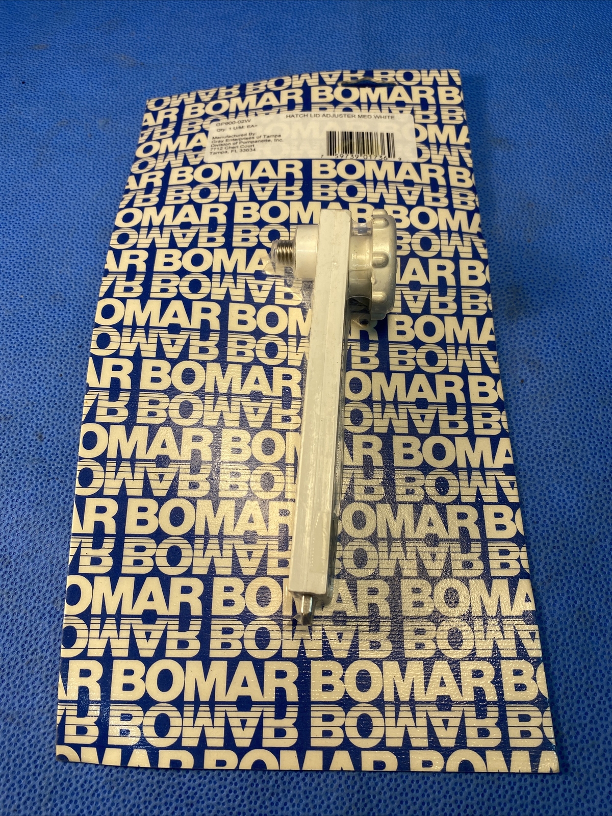 Bomar GP900-02W Hatch Lid Adjuster Med White - NOS