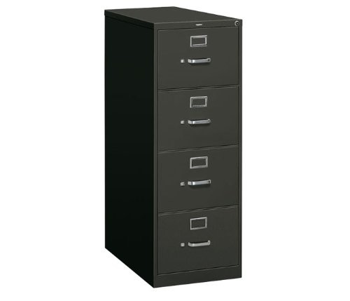 The Hon 314CPP Vertical File Cabinet 4 Drawer Legal Black