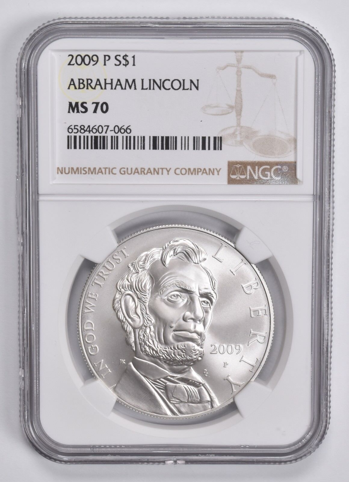 2009-P Abraham Lincoln Commemorative Silver Dollar MS70 NGC Brown Label 2009-P Abraham Lincoln Commemorative Silver Dollar MS70 NGC Brown Label