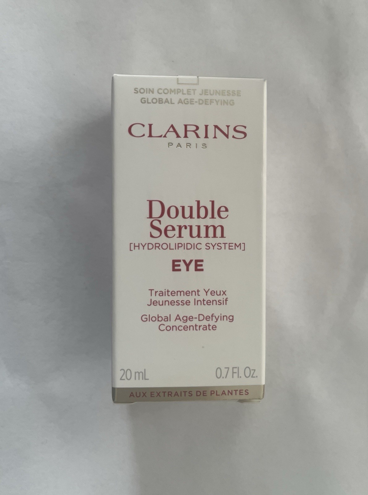 Clarins Double Serum Eye Global Age-Defying Concentrate 20ml 0.7oz NEW