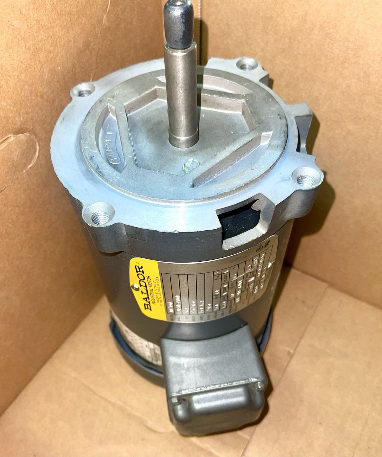 BALDOR RELIANCE JM3107 MOTOR, 0.5HP, 3450RPM, 3PH, V0262 NEW OPEN BOX EXCELLENT