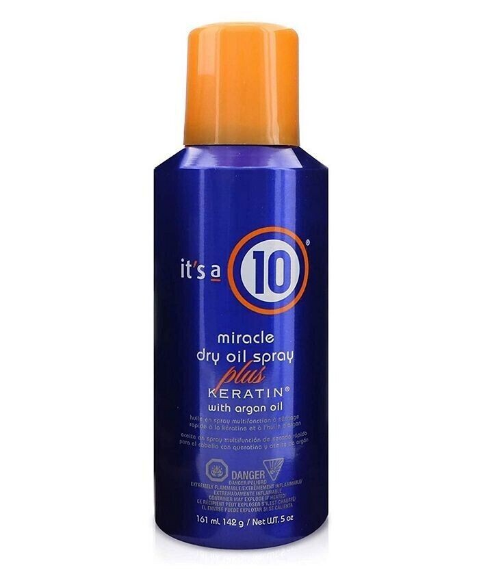 IT\'S A 10 Miracle Dry Oil Spray Plus Keratin with Argan Oil 5oz NEW