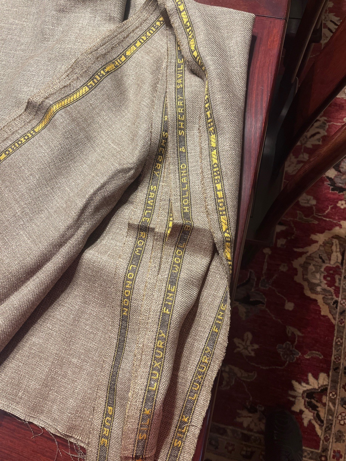 Holland & Sherry Savile Row silk/wool suiting Fabric 2 3/4 yards camel brown Holland & Sherry Savile Row silk/wool suiting Fabric 2 3/4 yards camel brown