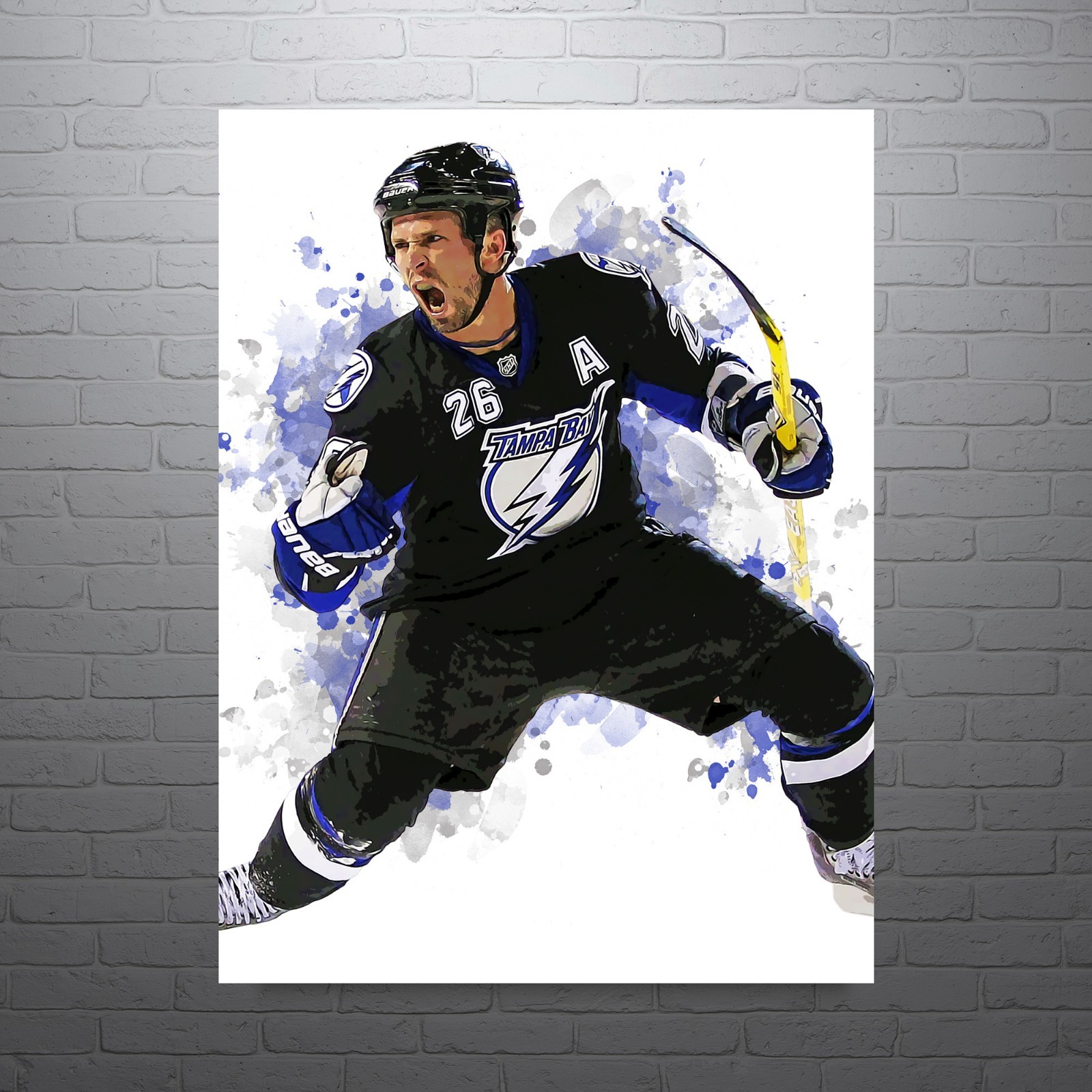 Martin St Louis Tampa Bay Lightning Hockey Sport Print