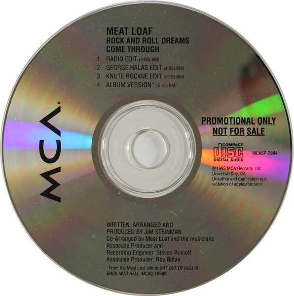 Meatloaf - Rock and Roll Dreams Come Through Promotional  ** **