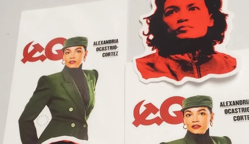 SEXY AOC ALEXANDRIA OCASIO CORTEZ STICKERS 4 PACK  **WORLDWIDE 🌐 SHIPPING**