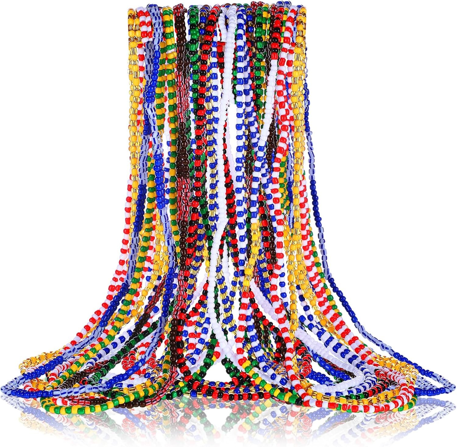 11 Pcs Santeria Bead Necklace Set Eleke Collar De Elegua 39.37 Inch 11 Pcs Santeria Bead Necklace Set Eleke Collar De Elegua 39.37 Inch