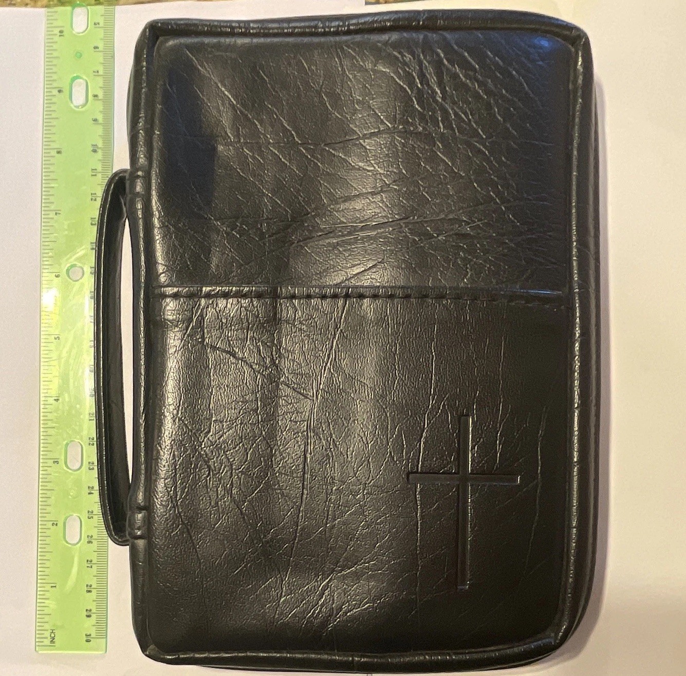 1987 King James Version Ultra Thin Bible W Case Black Premium Bonded Leather  1987 King James Version Ultra Thin Bible W Case Black Premium Bonded Leather 