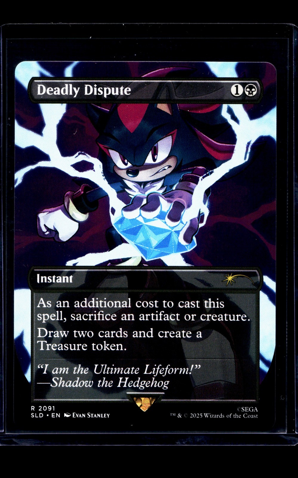 2025 MTG Magic the Gathering SLD Secret Lair Sonic Borderless Deadly Dispute