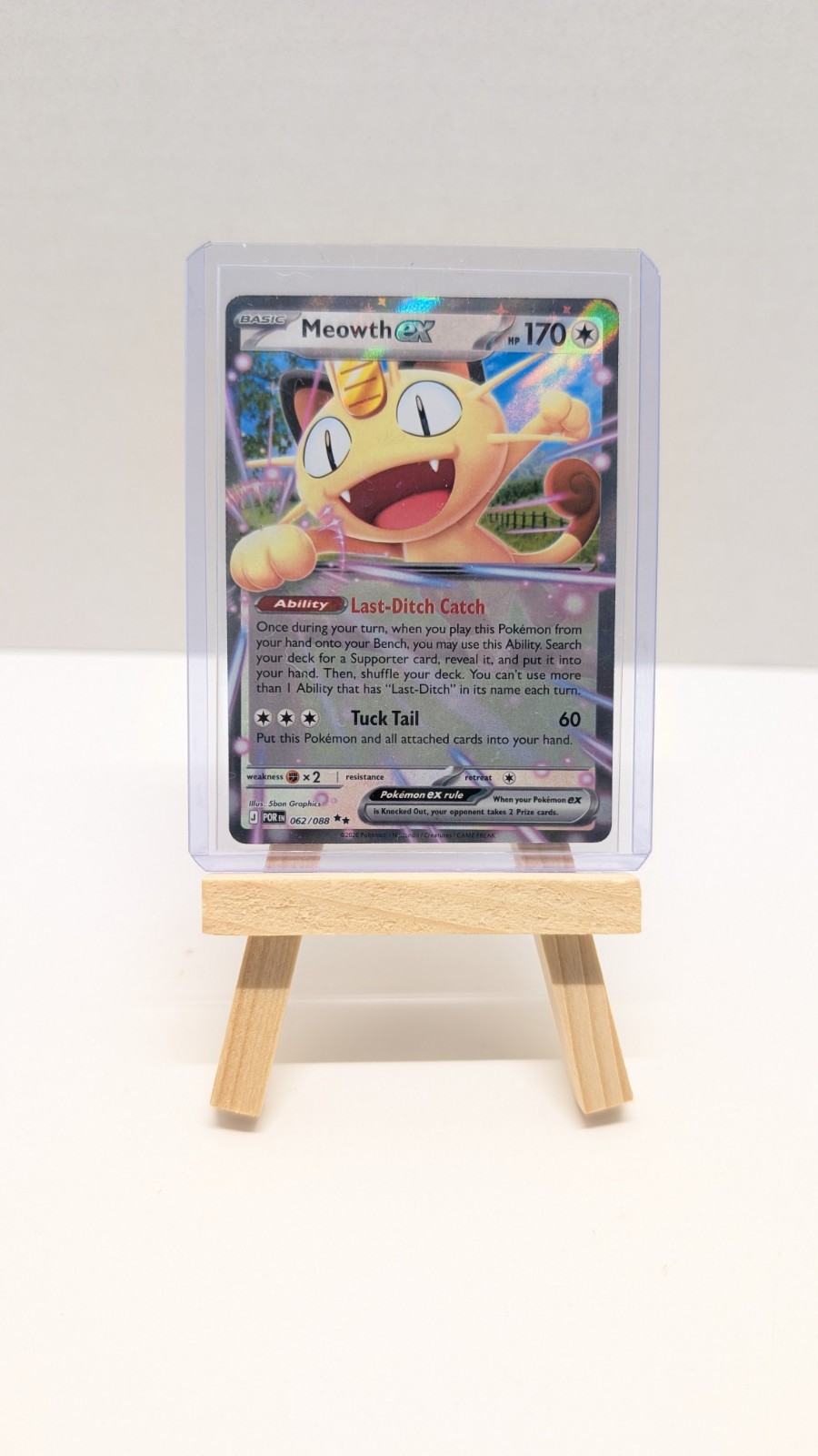 Pokémon TCG, Meowth Ex 062/088 - Perfect Order Pokémon TCG, Meowth Ex 062/088 - Perfect Order