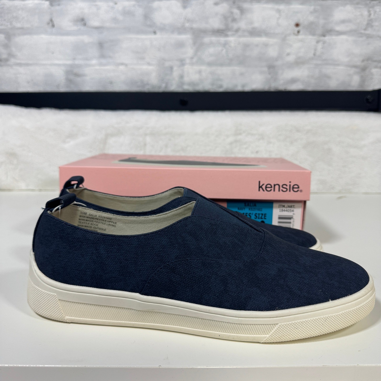 Kensie Salia Navy Blue Slip On Sneakers Womens 10M KS251602 Casual Flats New