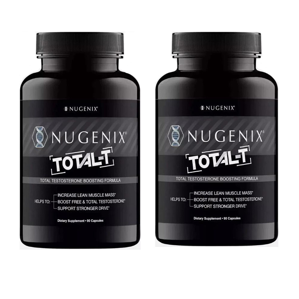 2 Packs NUGENIX TOTAL-T Men\'s Testosterone Booster , Energy &Stamina 90 Capsules