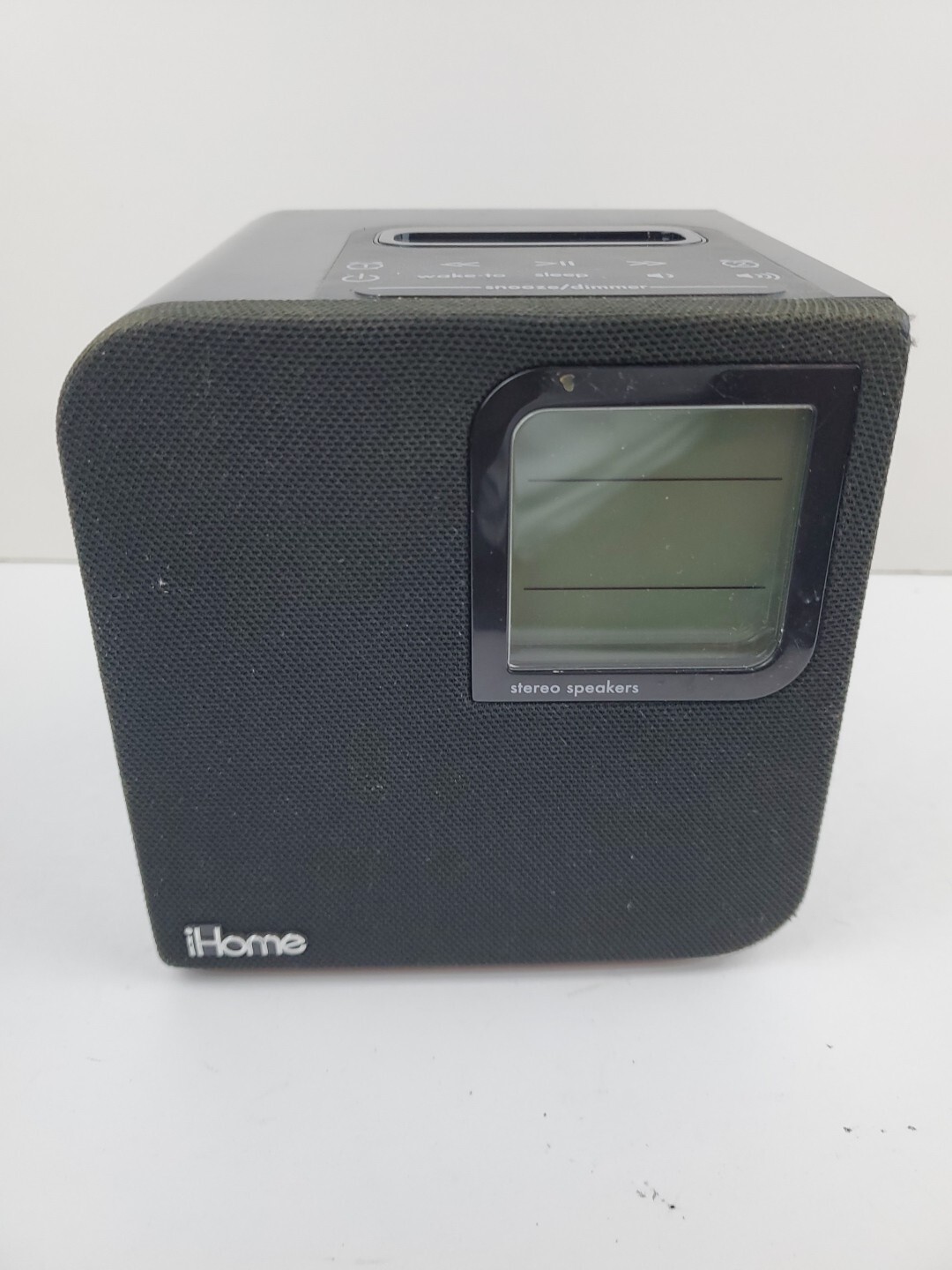 iHome iH120B Space Saving Dual Alarm Clock Stereo Speaker Dock 30pin Apple iPod iHome iH120B Space Saving Dual Alarm Clock Stereo Speaker Dock 30pin Apple iPod