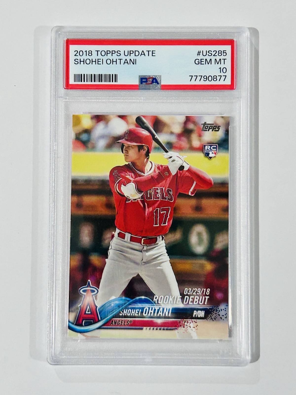 2018 Topps Update Series - Rookie Debut Shohei Ohtani #US285 (RC) MVP Angels 2018 Topps Update Series - Rookie Debut Shohei Ohtani #US285 (RC) MVP Angels