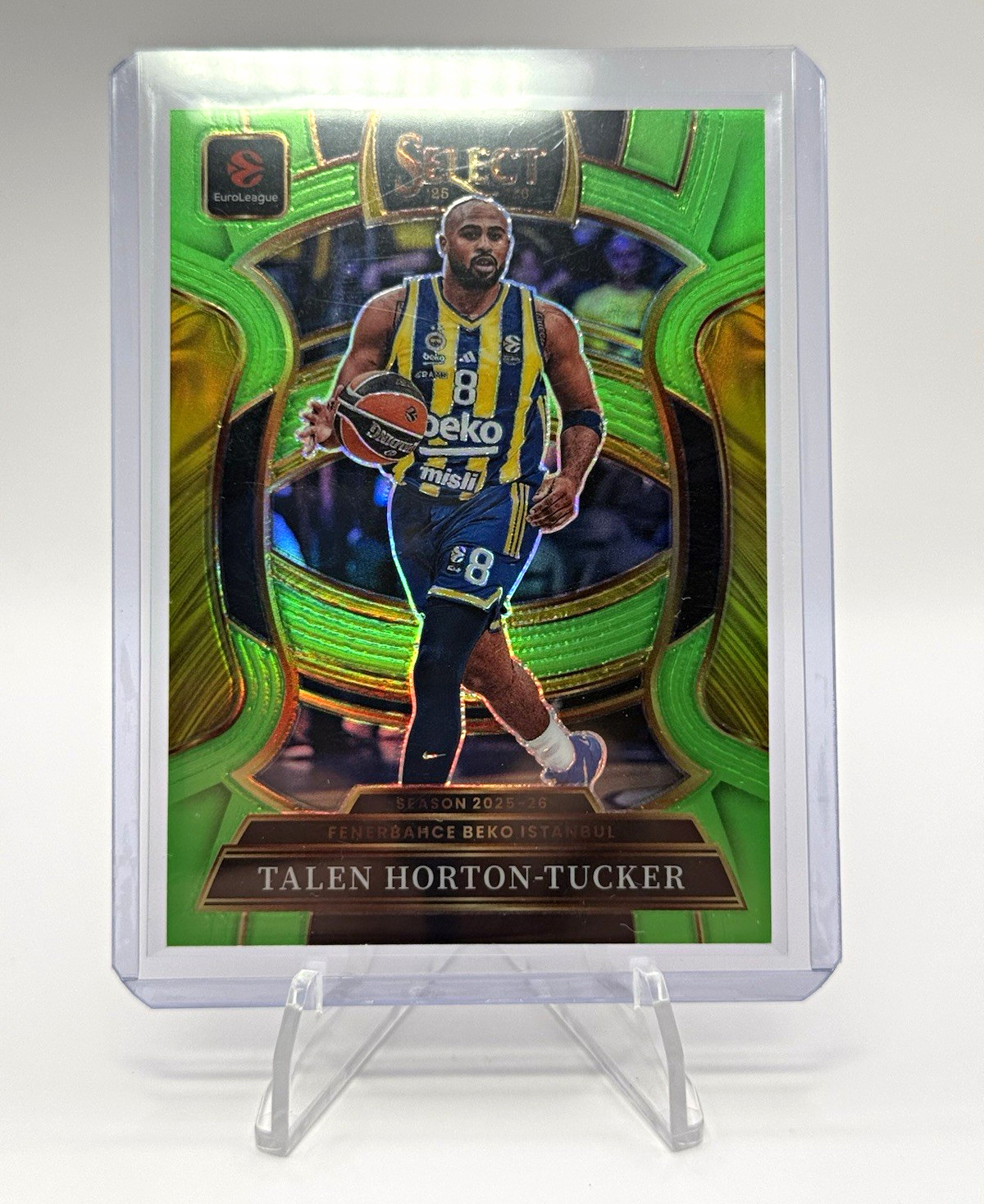 Panini 2025-26 Select EuroLeague Talen Horton-Tucker #68 Neon Green /75