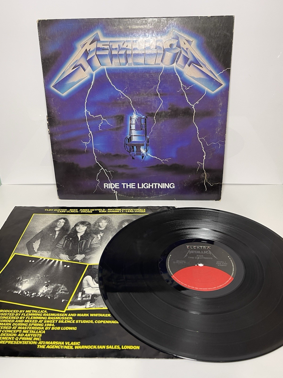 Metallica Ride The Lightning Vinyl LP 1984 Original Elektra Pressing