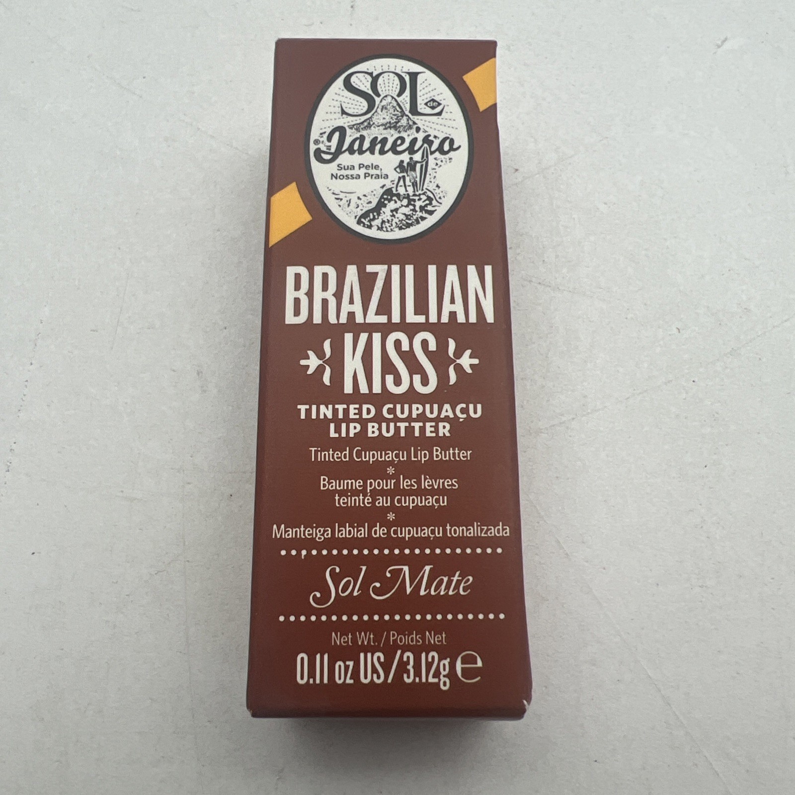 Sol de Janeiro Brazilian Kiss Tinted Cupuacu Lip Butter SOL MATE New In Box