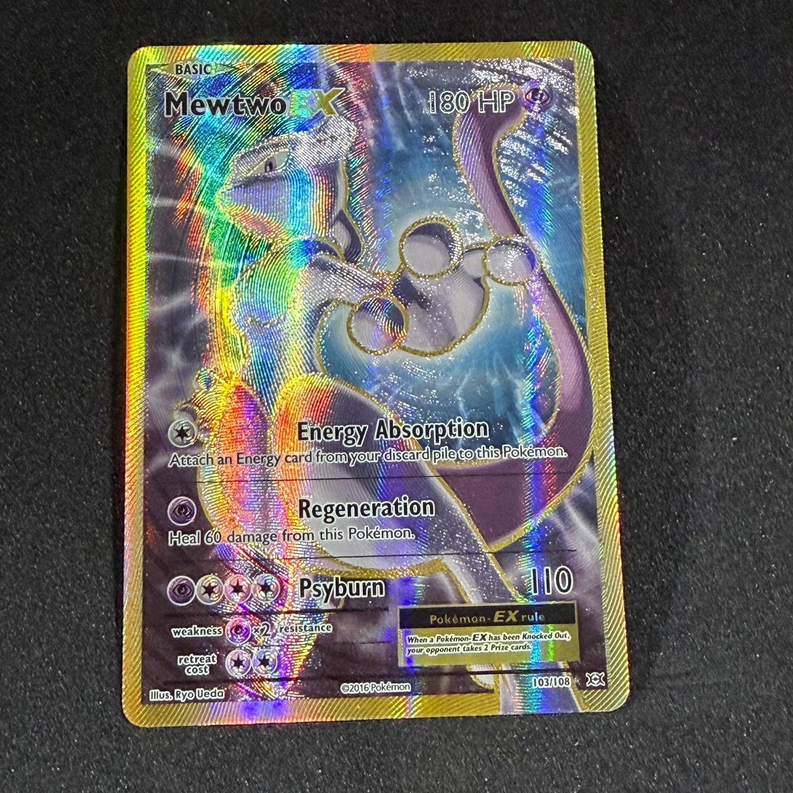 MEWTWO EX 103/108 Ultra Rare Evolutions Pokemon Holo NM/M NM/M MEWTWO EX 103/108 Ultra Rare Evolutions Pokemon Holo NM/M NM/M