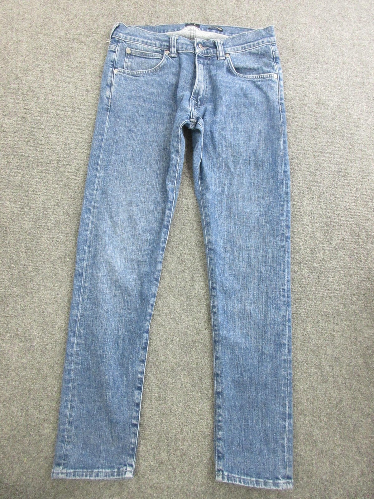 Edwin ED-85 Jeans Mens 30x30 Blue Slim Tapered Japanese Denim Stretch Pants