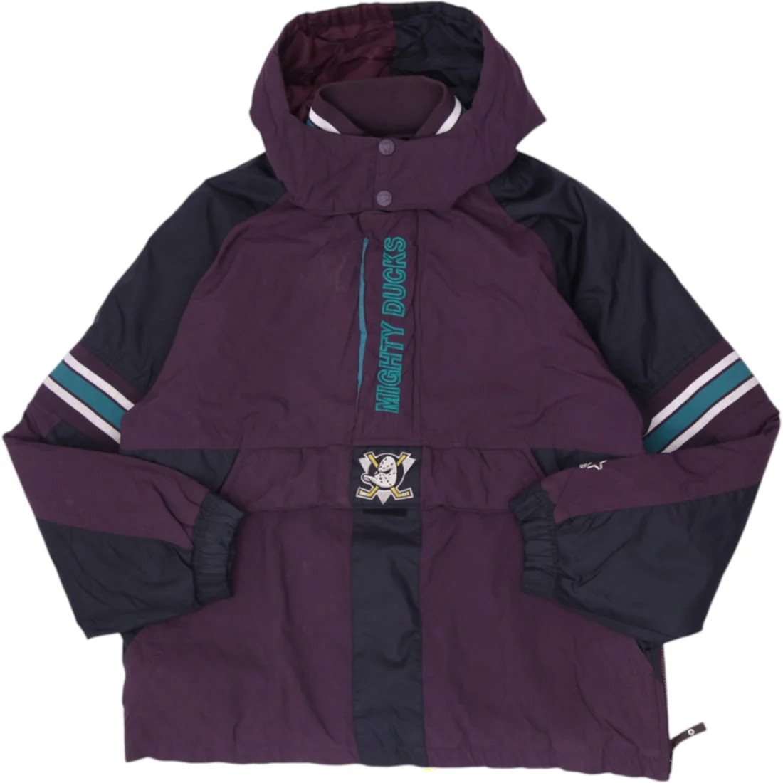 Vintage 90s Starter Mighty Ducks Anaheim Half Zip Puffer Jacket Size  XL