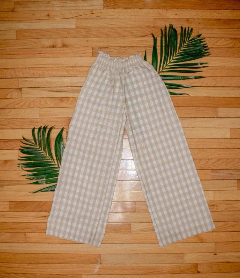 Womens Palaka Pants Hawaiian Surfer Plaid Custom New 100% Cotton Womens Palaka Pants Hawaiian Surfer Plaid Custom New 100% Cotton