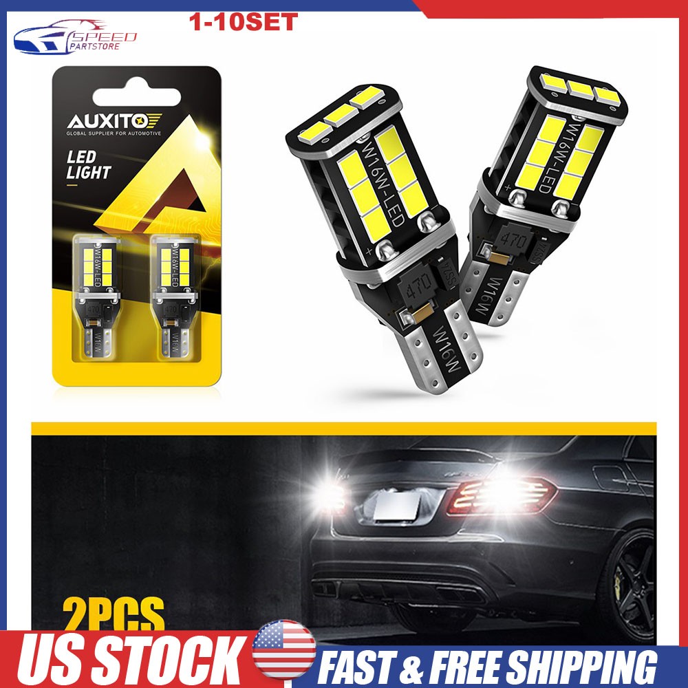 AUXITO CANBUS 921 912 T15 LED Back up Reverse Light Bulb 6500K Super White 2-20X AUXITO CANBUS 921 912 T15 LED Back up Reverse Light Bulb 6500K Super White 2-20X