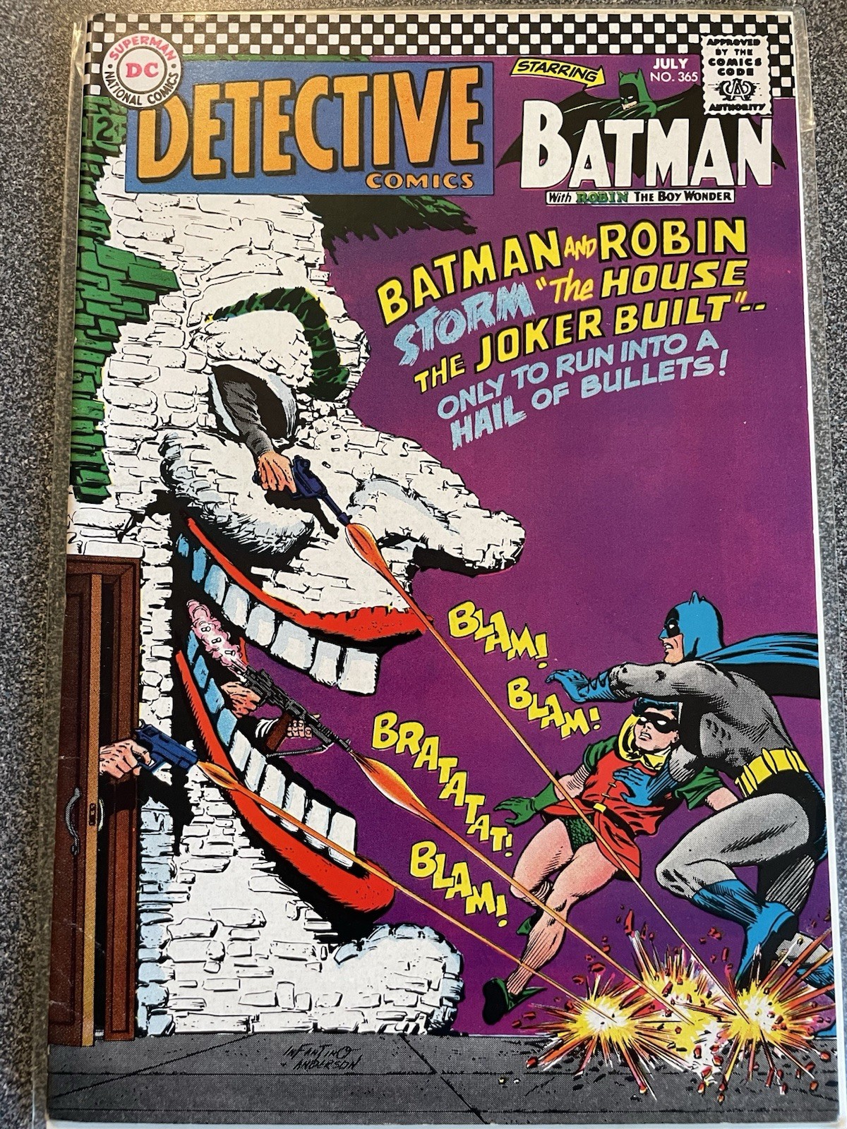 Detective Comics #365 VF Classic Infantino Joker cover High Grade Silver Batman