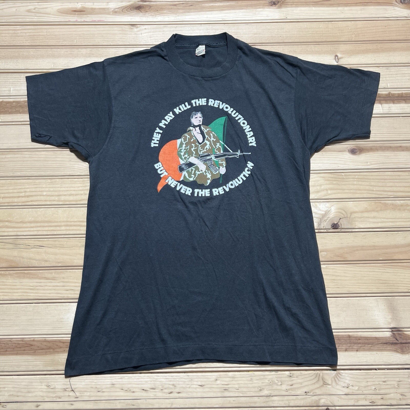 Vintage 80s IRA Irish Republican Army Kill The Revolutionary Shirt Size Large