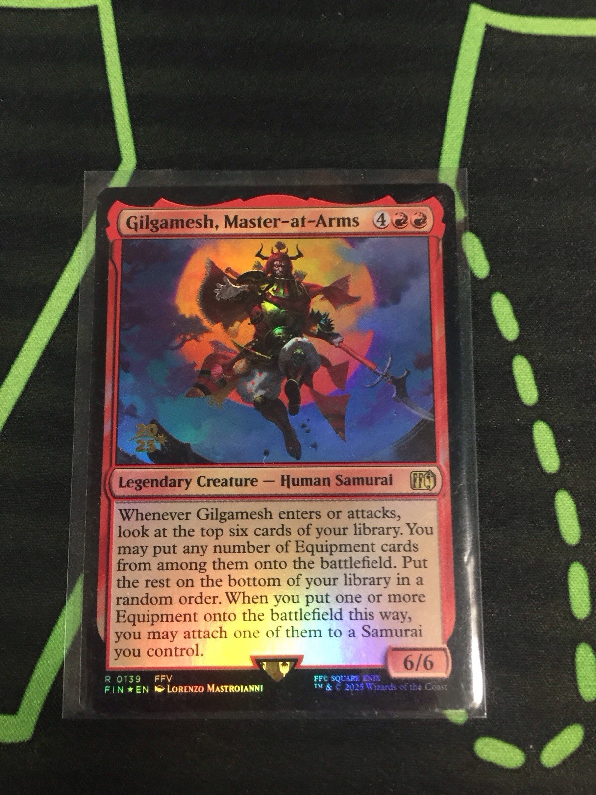 MTG Magic The Gathering Gilgamesh, Master-At-Arms Foil Prerelease Promo