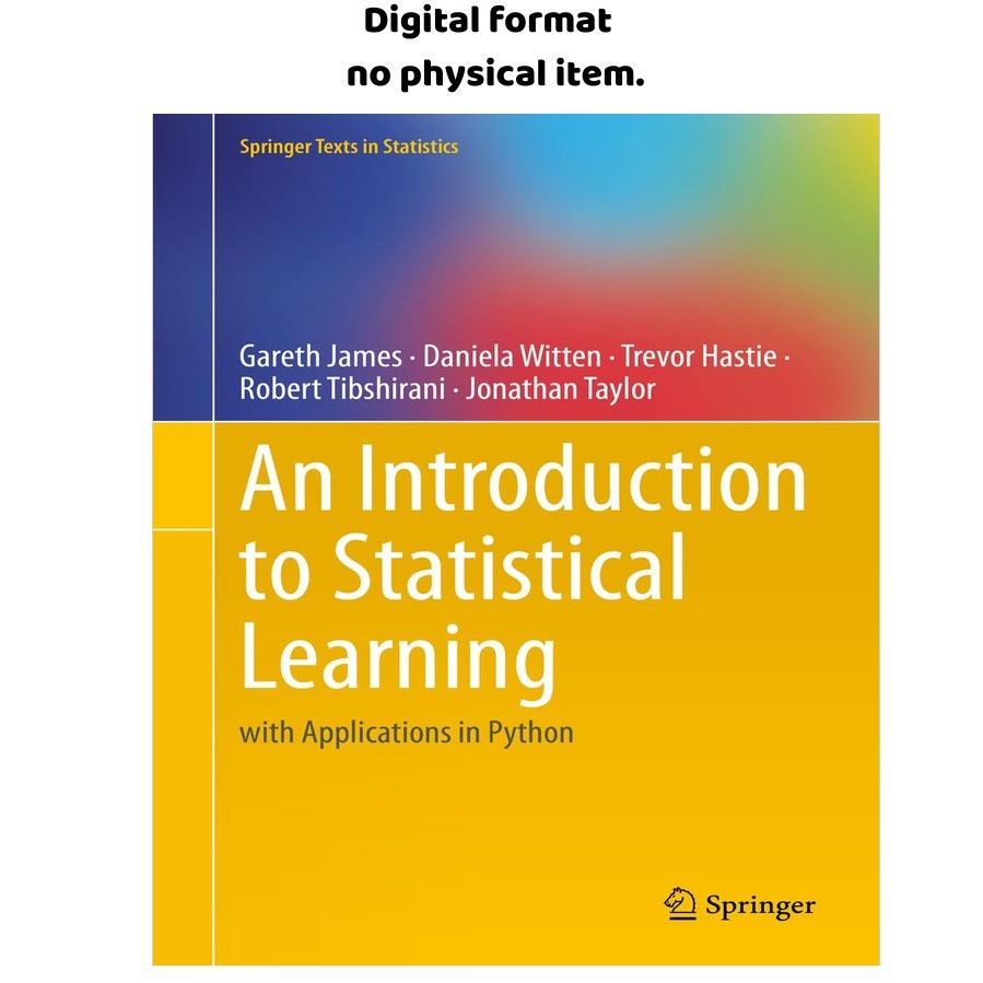 An Introduction to Statistical Learning: with Ap, Gareth James 2023