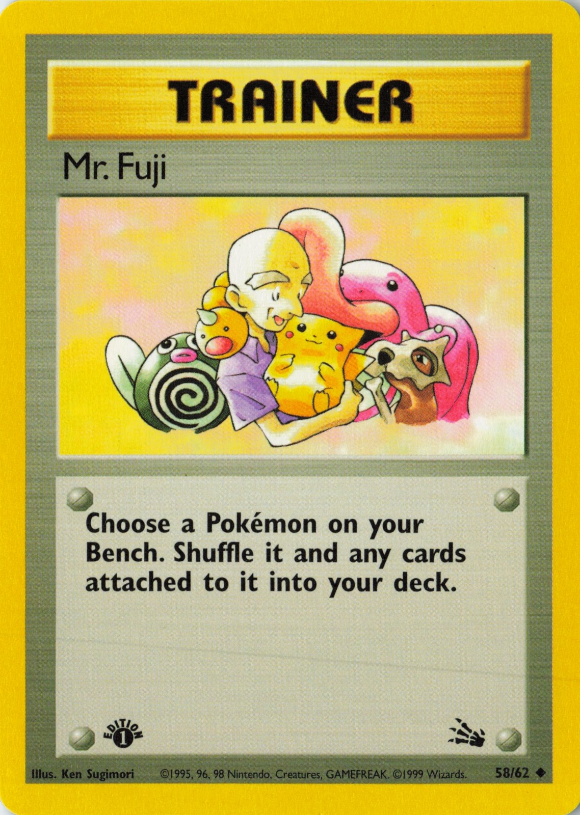 1999 Fossil Mr. Fuji #58/62 Uncommon, First Edition