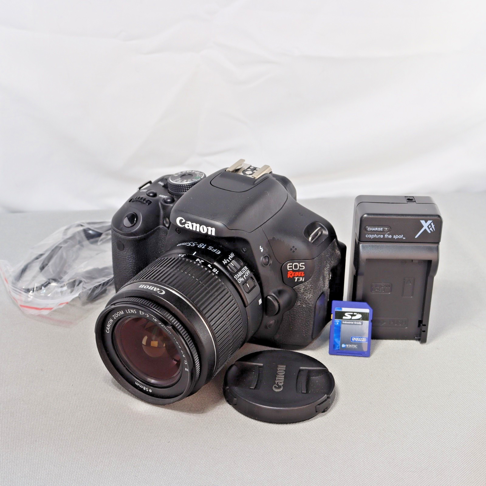 Canon EOS Rebel T3i 18MP DSLR Camera W 18-55mm Lens *SHUTTER ONLY 833* See Descr Canon EOS Rebel T3i 18MP DSLR Camera W 18-55mm Lens *SHUTTER ONLY 833* See Descr