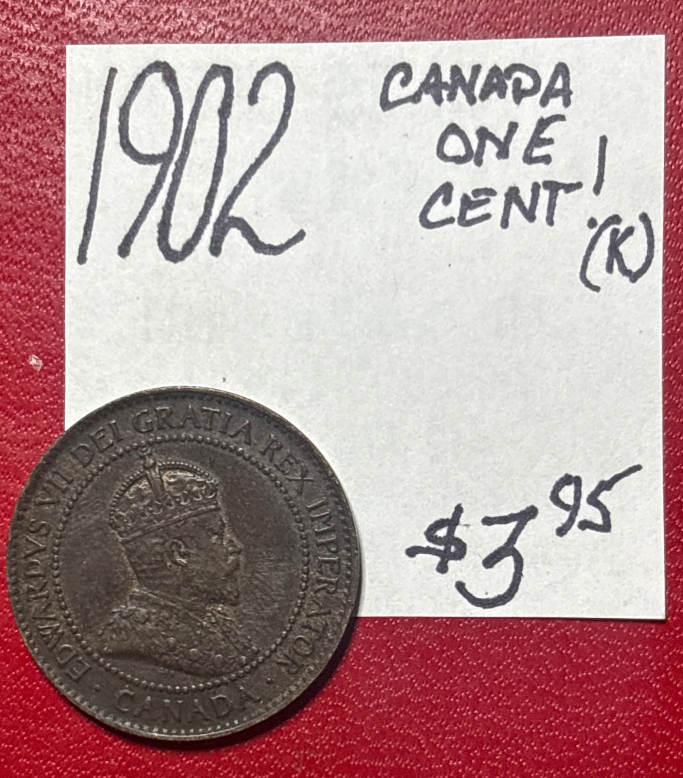 1902 Canada One Cent Coin ENN Coins