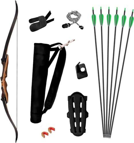Samick Sage 55LB Takedown Recurve Bow and Arrow Set - 62 Inch Left Hand......... Samick Sage 55LB Takedown Recurve Bow and Arrow Set - 62 Inch Left Hand.........