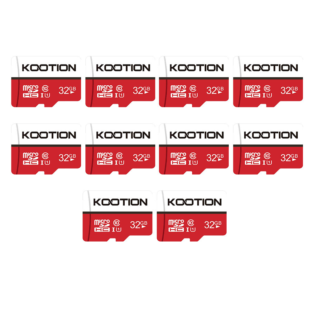 Kootion Micro SD 32GB 10PCS U1 Class 10 Memory Stick Micro SDHC SD Card TF Cards