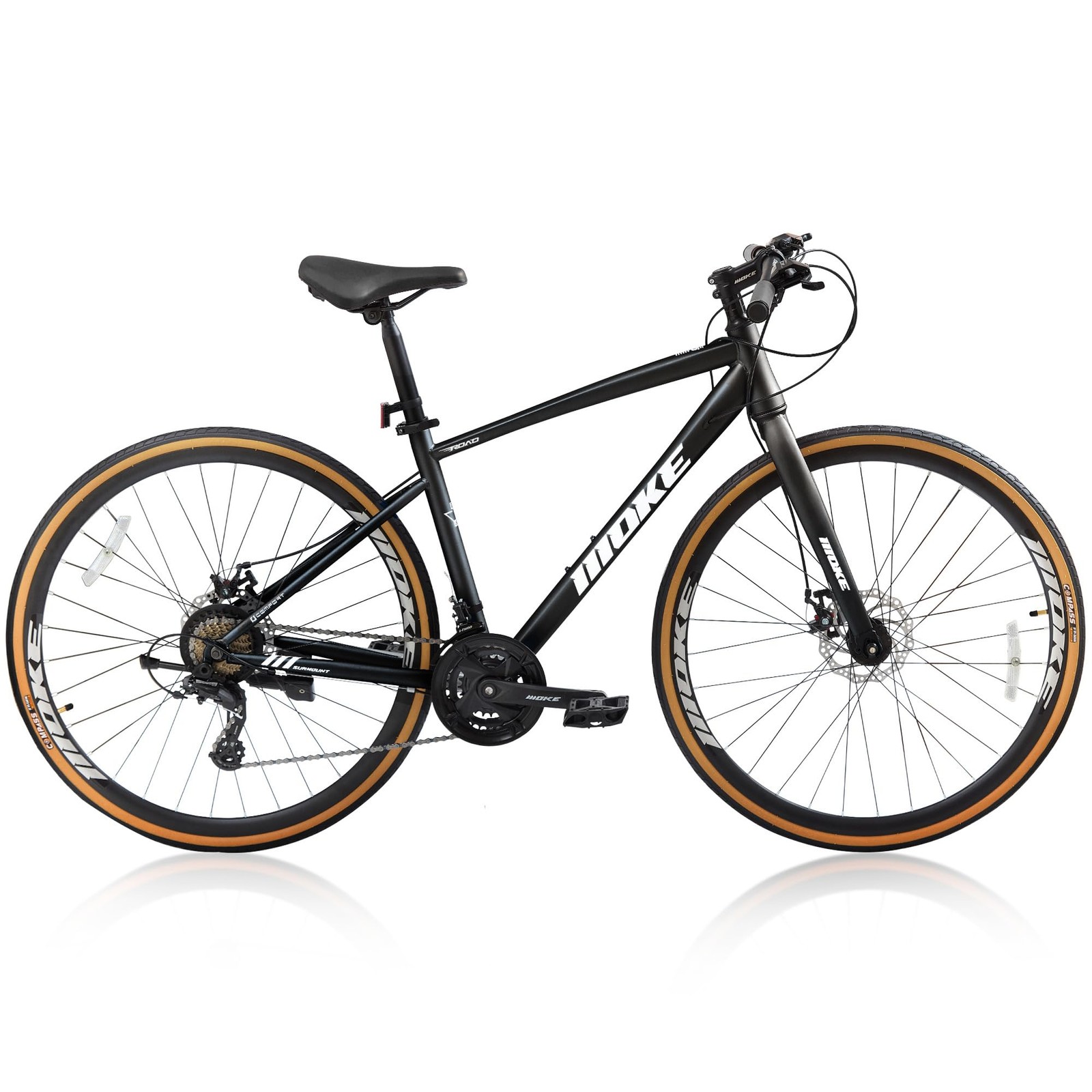 700C 24-Speed Hybrid Bike, City Commuter Bicycle with Dual Disc Brakes 700C 24-Speed Hybrid Bike, City Commuter Bicycle with Dual Disc Brakes