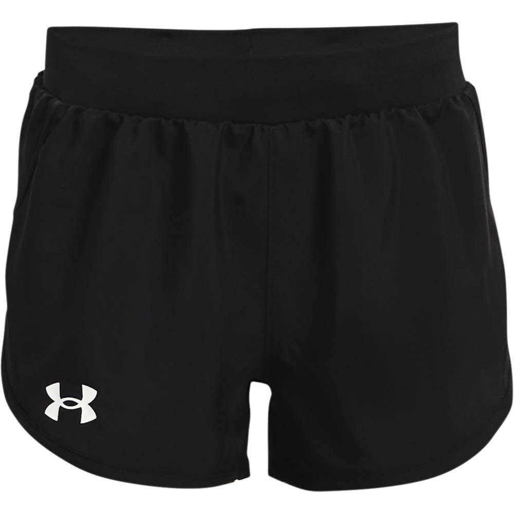 Under Armour girls Fly By Shorts , Color Black /White , Size Youth Small