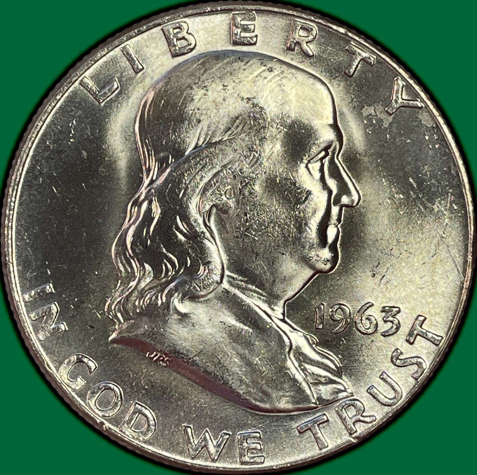 1963-D Franklin Half Dollar Brilliant Uncirculated BU Coin #47337