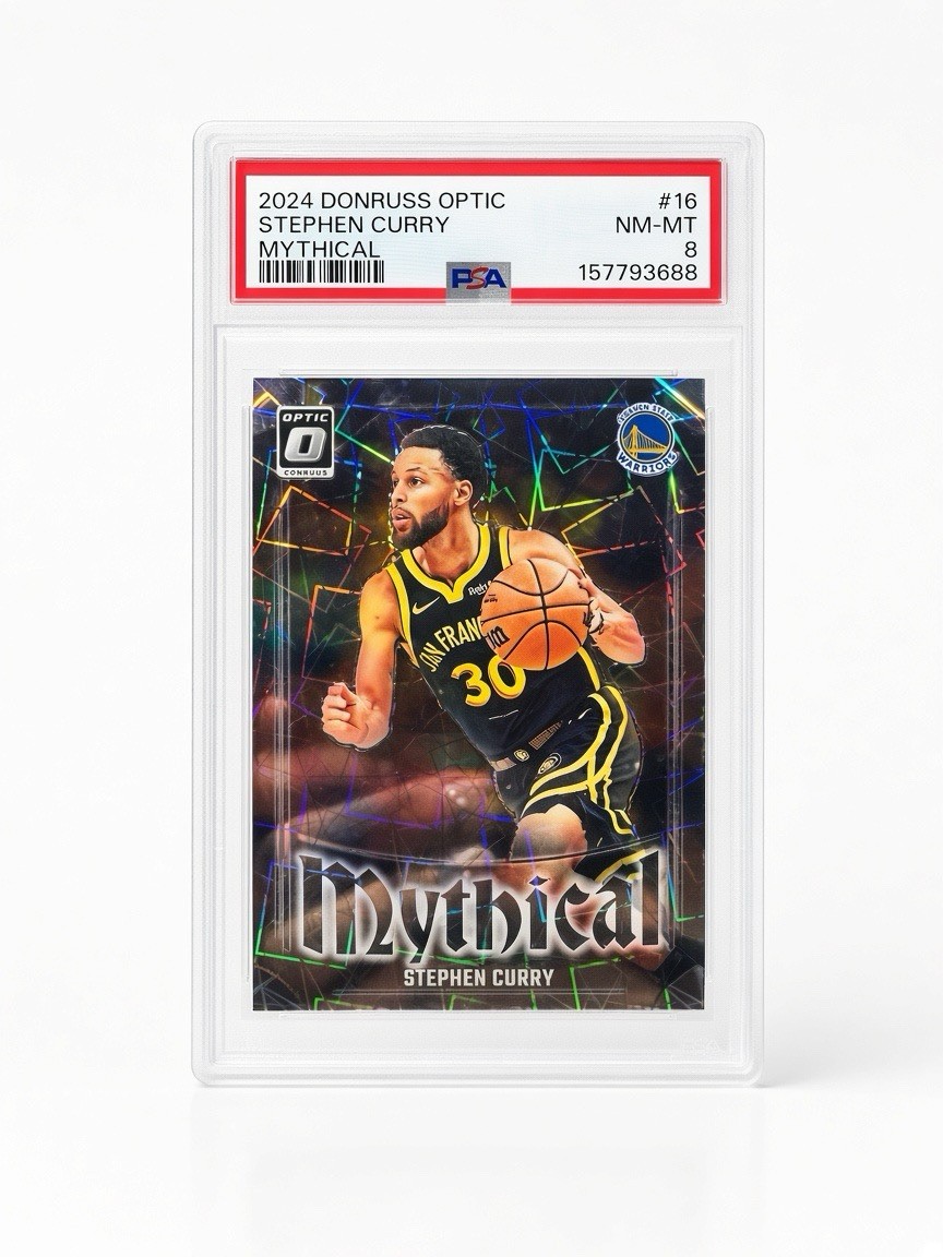 2024-25 Panini Donruss Optic - Mythical Stephen Curry #16 Psa 8 Case Hit