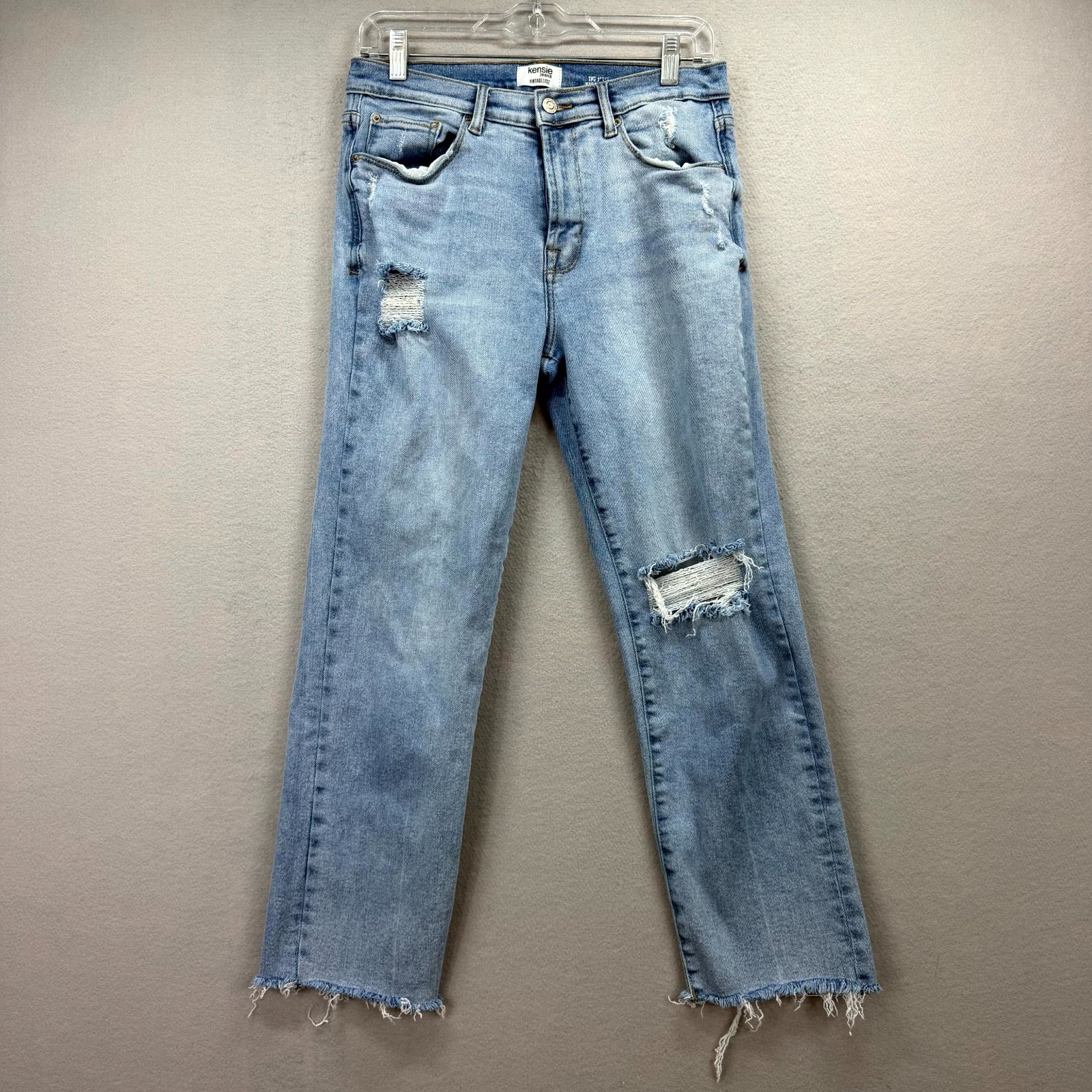 Kensie Jeans Women 8/29 Blue Pants Distress Vintage Luxe The Ella High Rise Slim Kensie Jeans Women 8/29 Blue Pants Distress Vintage Luxe The Ella High Rise Slim