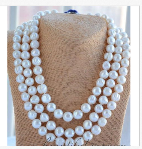 single strands11-12mm round south sea white pearl necklace 48inch 925s single strands11-12mm round south sea white pearl necklace 48inch 925s