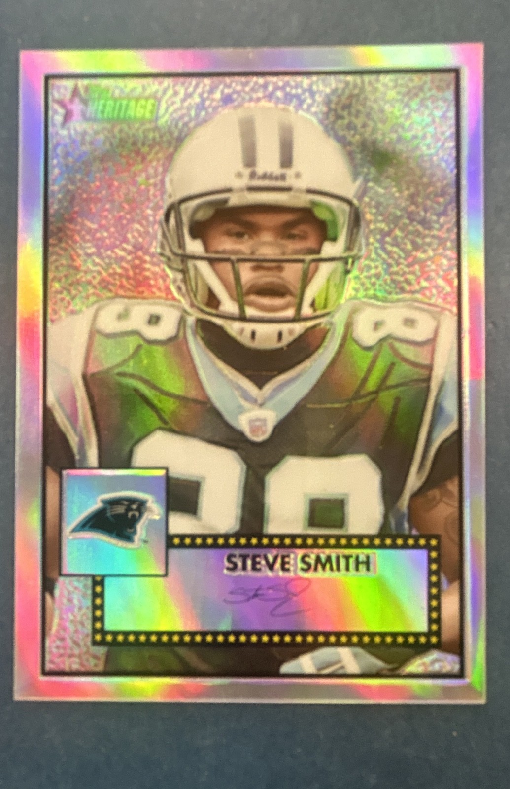 2006 Topps Heritage - Chrome Steve Smith #THC53 Refractor /552 2006 Topps Heritage - Chrome Steve Smith #THC53 Refractor /552