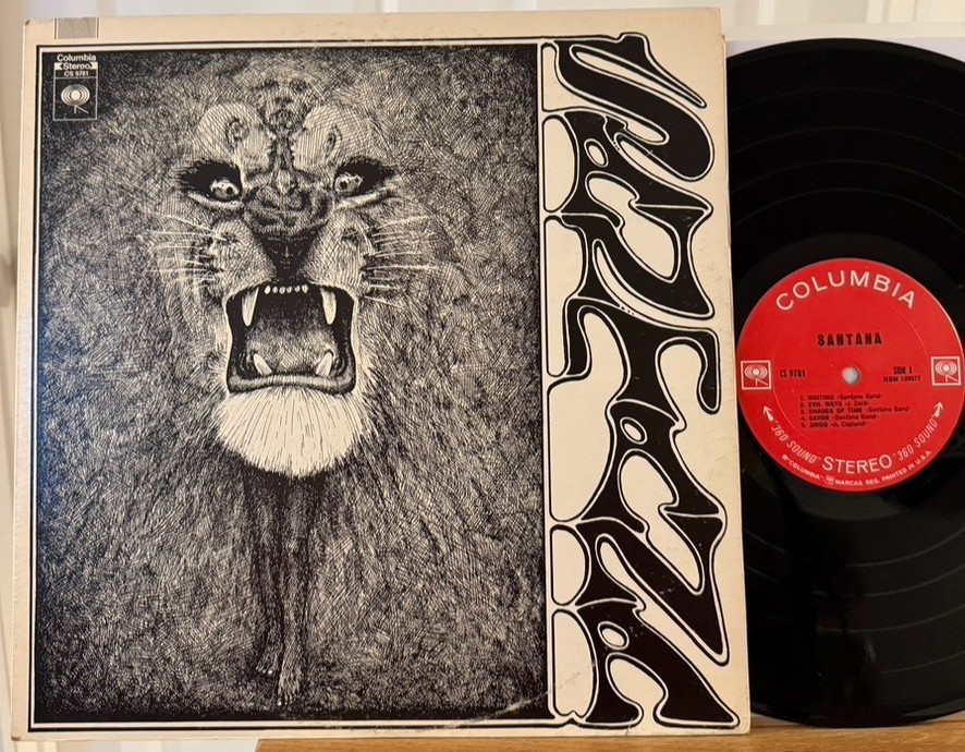 Santana Self-Titled Vinyl LP Columbia CS 9781 Evil Ways Soul Sacrifice 2 Eye '69