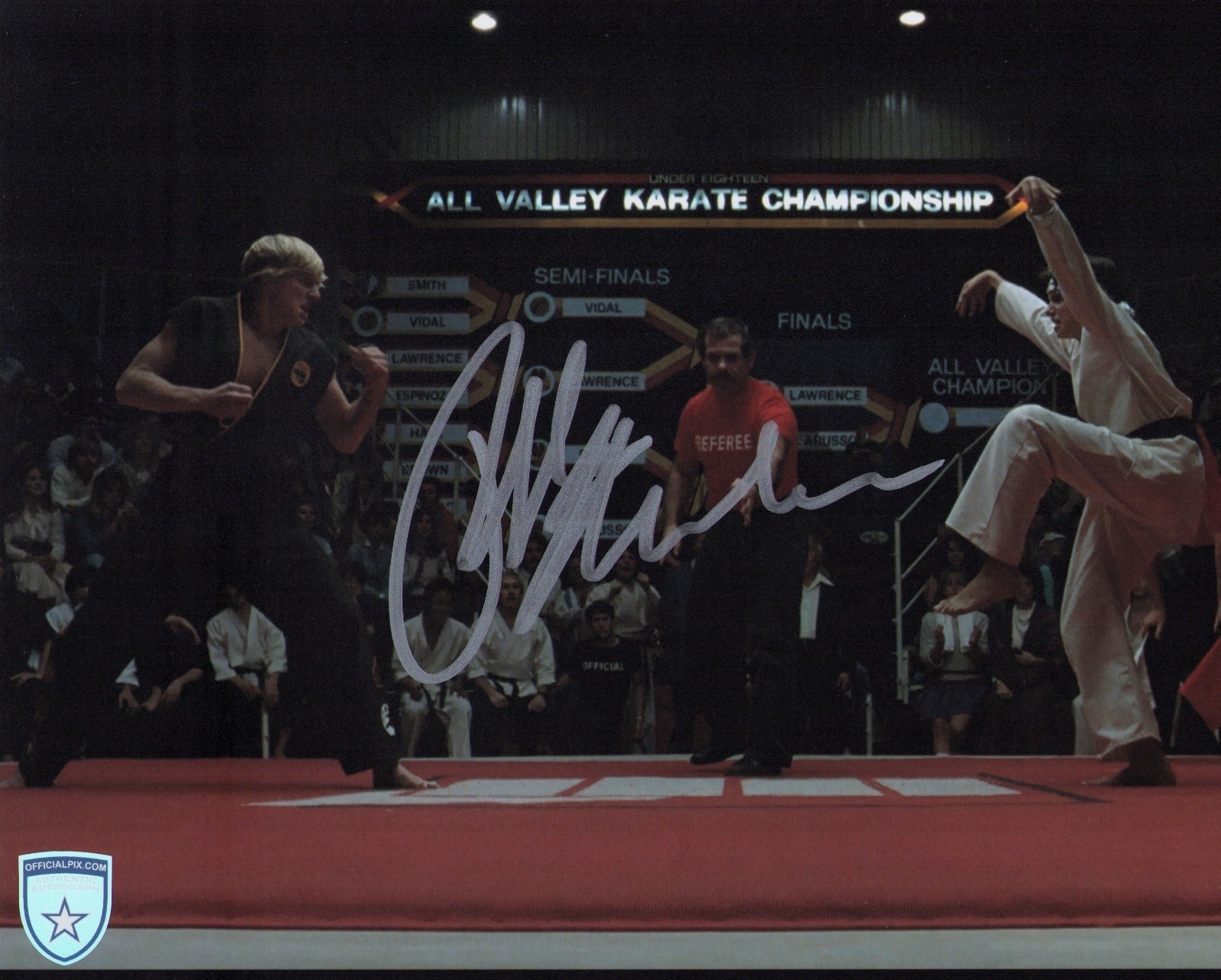 Signed Ralph Macchio The Karate Kid Daniel LaRusso 8x10 w/ Official Pix COA