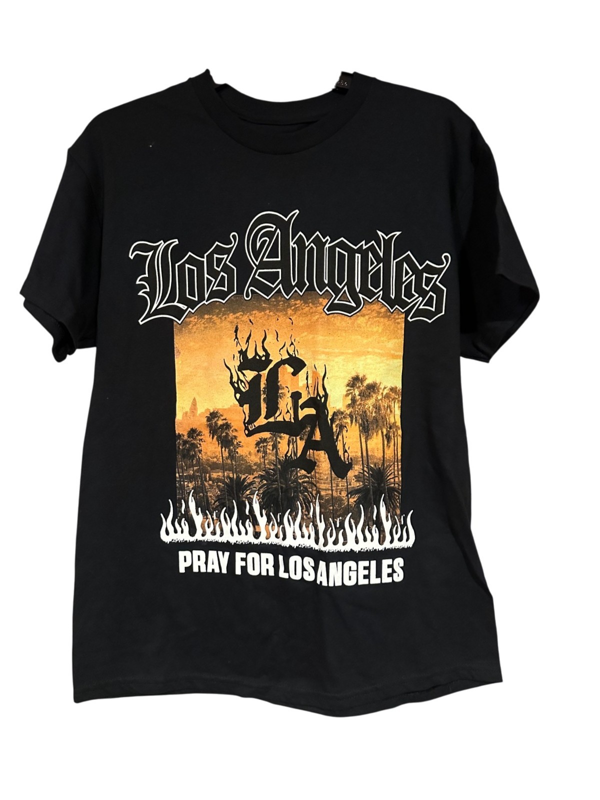 New Elevate Clothing Los Angeles T-Shirt Black Size- Medium