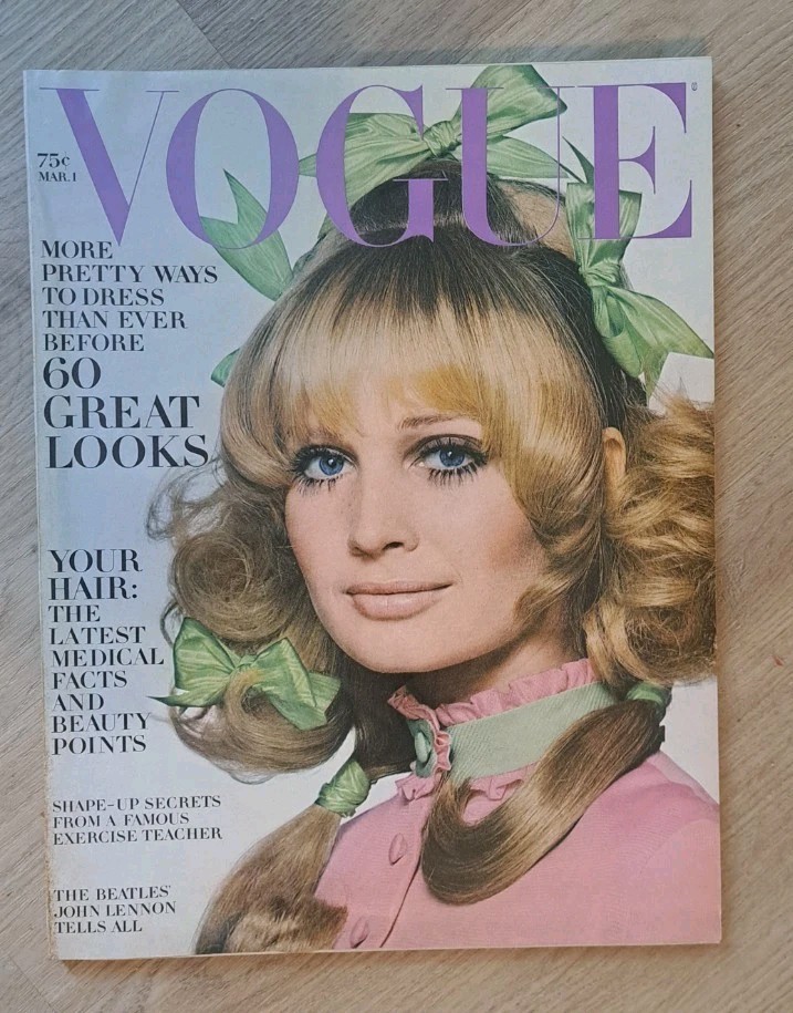 Vogue March 1, 1969 Sue Murray, John Lennon, Vogue March 1, 1969 Sue Murray, John Lennon,