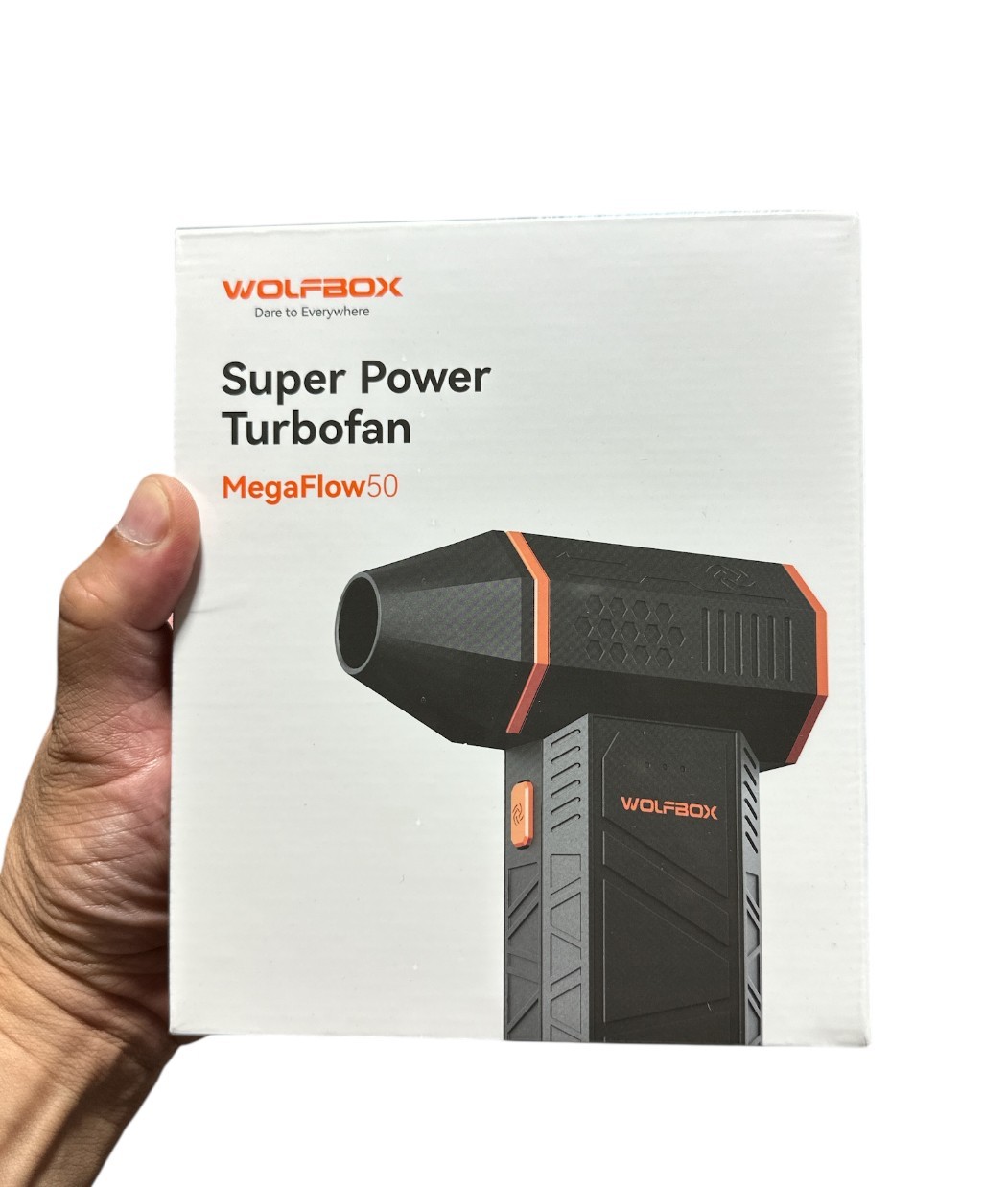 WOLFBOX Electric Air Duster Mini Blower Turbo Fan for PC, Toys, Car, Sealed