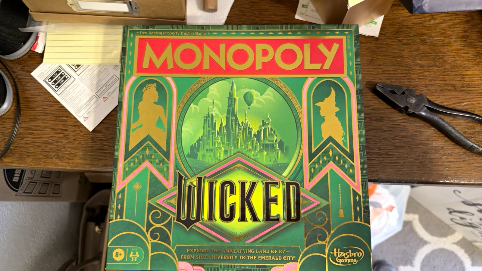 Hasbro Gaming Monopoly Wicked Board Game Complete Game 2024 Ages 8+ 2+ Players